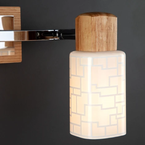 Спот Eurosvet 20029 20029/2 хром / светлое дерево