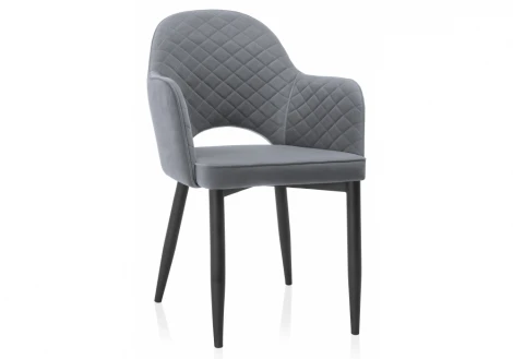 Обеденный стул на металлокаркасе Woodville Vener gray 15041