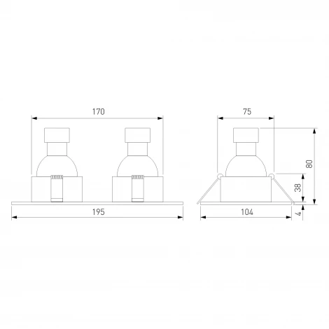 Светильник встраиваемый Elektrostandard Andi 15700/02