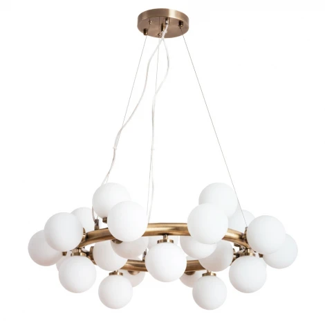 Подвесная люстра Arte Lamp Bolla-piccolo A3988SP-25AB (220V, на тросе, шарики, молекулы)