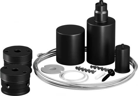 Набор для вертикального подвесного монтажа Nemo черный Maytoni Круглый 360° 20309