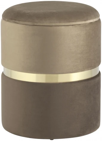 Пуф Кэрри с ящиком велюр коричневый УТ000025557