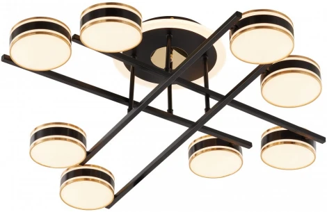 Потолочная люстра светодиодная на штанге Arte Milano Ferrara-71040 278599/8 BK (220V)