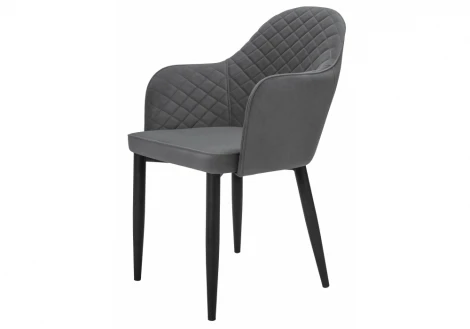 Обеденный стул на металлокаркасе Woodville Vener dark gray 11864