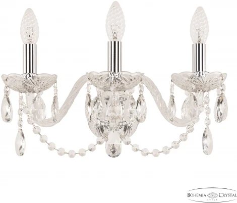 Бра Bohemia 101 101B/3/165 Ni (220V, подвески, подсвечник, свеча)