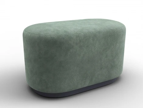 Пуф 007 (ДСП,Фанера/Пластик/Велюр/Зеленый) Лига Диванов 132517