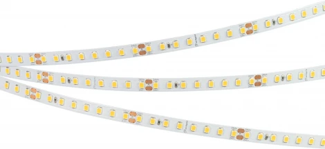 Светодиодная лента RT-A128-8mm 24V White6000 (9.6 W/m, IP20, 2835, 5m) (Arlight, высок.эфф.150 лм/Вт) 038755
