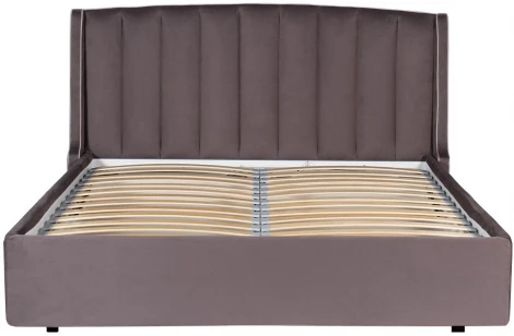 Кровать Garda Decor ODRY1К-180M-Vel19+Vel09 (Черный/Лиловый)