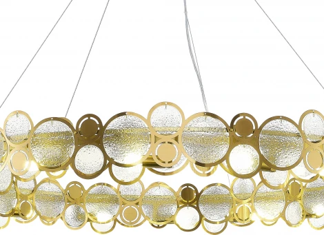 Подвесной светильник ST Luce Swatch SL6133.303.16 Латунь/Прозрачный G9 16*5W (220V, на тросе, круглые)