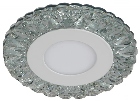 Встраиваемый точечный светильник Эра DK LED 16 SL/WH (220V, круглые)