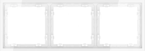 Рамка на 3 поста (белый глянцевый) Voltum S70 VLS100301