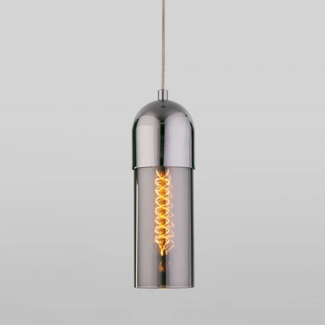 Подвесной светильник Eurosvet Airon 50180/1 дымчатый (220V, на проводе, круглые)