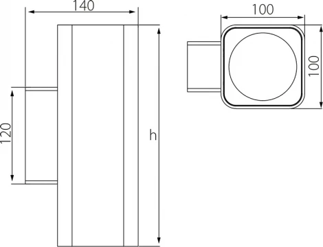 Архитектурная подсветка SSA100, 8W, RAL 9007 Fiberli 11230102 (LED, IP65)