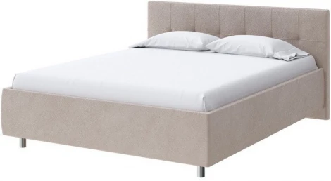 PROxSON Кровать Diamo без основания (Ткань: Велюр Monopoly Миндаль (111)) 200x190