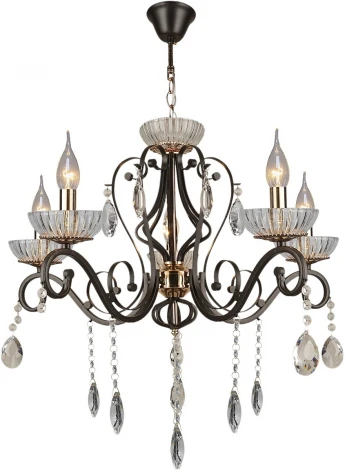 Подвесная люстра Reluce 04456-0.4-05 (220V, подвески, на цепи, подсвечник, свеча)