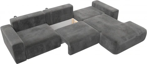 Диван угловой Лига-036 НПБ Классик Лонг правый угол Лига Диванов (Велюр) арт.127797