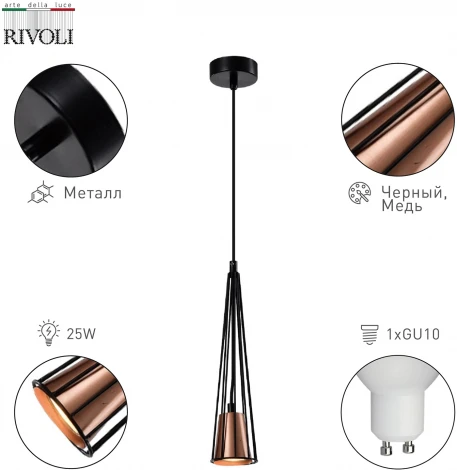 Подвесной светильник Rivoli Emily 4160-201