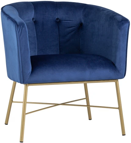 Кресло Stool Group Шале велюр синий УТ000005600