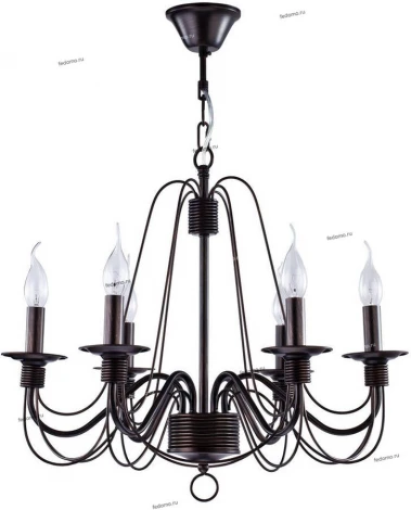 Подвесная люстра Freya Velia FR2046-PL-06-BR (220V, на цепи, подсвечник, свеча)