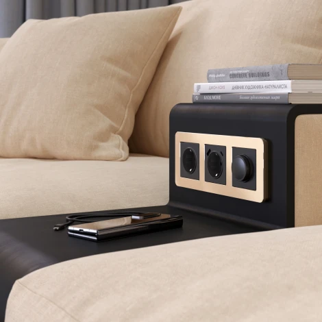 Рамка на 3 поста Platinum (шампань) Werkel W0032611 (a059217)