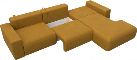 Диван угловой Лига-036 НПБ Классик Лонг правый угол Лига Диванов (Велюр) арт.127784