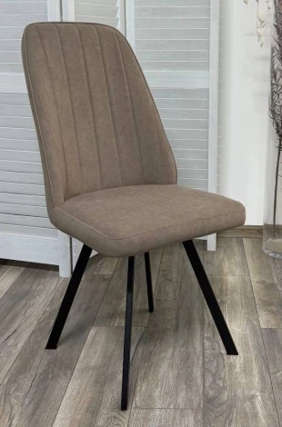 Стул ПРОВАНС 360 град. поворот. цвет B5 Капучино, велюр / черный каркас M-City 64733