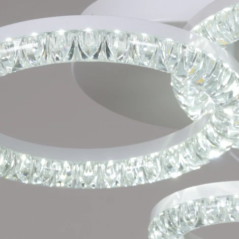 Потолочная люстра светодиодная на штанге с регулировкой цветовой температуры, яркости и ночным режимом Reluce 29847-0.3-03E WH