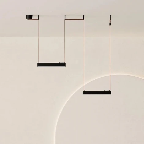 Комплект ременной трековой системы Belty, светодиодные, с пультом управления, с регулировкой цветовой температуры 48V 12W Denkirs Belty SET DK55SET23-01-BR