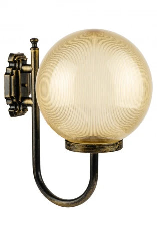 Настенный фонарь уличный Oasis Light Globo Prism gold 88201PG 10 Gb (220V, шар, IP44)