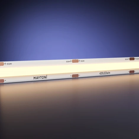 Светодиодная лента Ультра 24В COB 9,6Вт/м 3000К 10м IP20 Maytoni Led Strip 201304