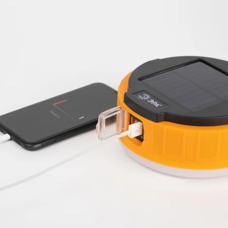 Кемпинговый фонарь светодиодный на солнечной батарее с пультом ЭРА KA-701