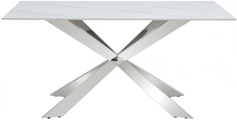 Стол T 088 (160) камень белый матовый Calacata