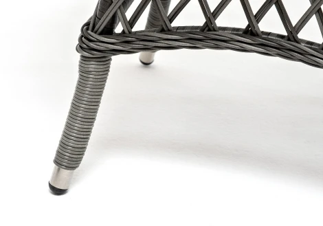 "Эспрессо–80 R" обеденная группа плетеная, цвет графит 4SIS арт.УТ-00005074