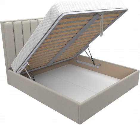 Кровать интерьерная Афродита 180 (Бежевый/Рогожка) Лига Диванов арт.123055