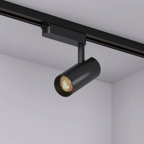 Трековый однофазный светильник LED LGD-GERA-2TR-R55-10W Warm3000 (BK, 36 deg, 230V) (Arlight, IP20 Металл) 055059