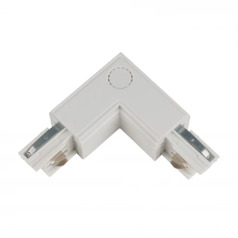 Соединитель для шинопроводов L-образный, внутренний Uniel UBX-A22 WHITE 1 POLYBAG