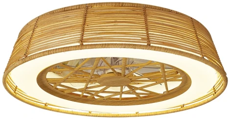 Потолочная люстра светодиодная с вентилятором Mantra Indonesia 7810 (регулировка яркости, 220V, пульт управления, круглые)