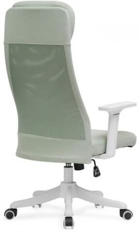 Компьютерное кресло Woodville Salta light green / white 15396
