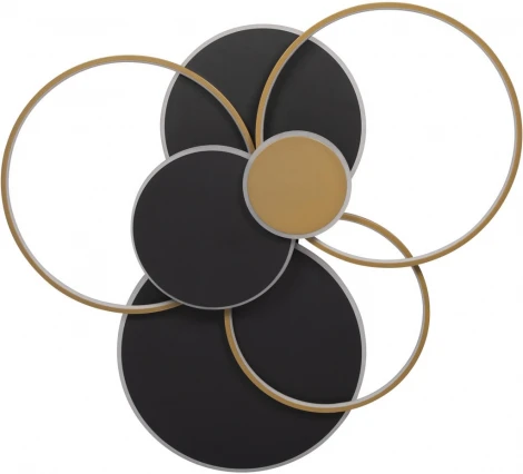 Потолочная люстра на штанге Megan 10163 Black (LED, 220V, круглые, кольцо)