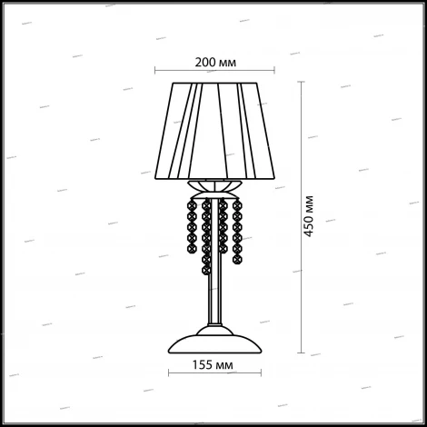 Интерьерная настольная лампа Odeon Light Meleza 2565/1T