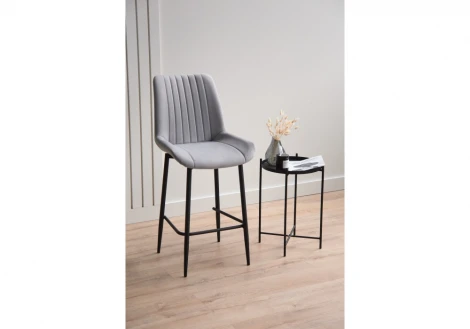 Барный стул Седа светло-серый (zd 960) / черный 632583