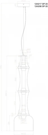 Подвесной светильник Divinare Volturn 1243/17 SP-30 (LED, 220V, на тросе, круглые)