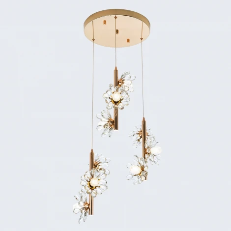 Подвесной светильник хрустальный Modelux MODELUX ML.1855.9 GD