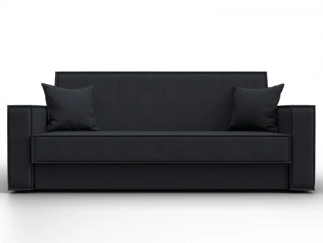 Диван-книжка Куба (ДСП,ЛДСП/Пластик/Замша/Темно-серый) Лига Диванов 127458