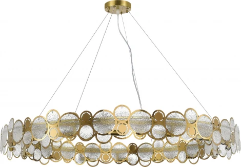 Подвесной светильник ST Luce Swatch SL6133.303.16 Латунь/Прозрачный G9 16*5W (220V, на тросе, круглые)