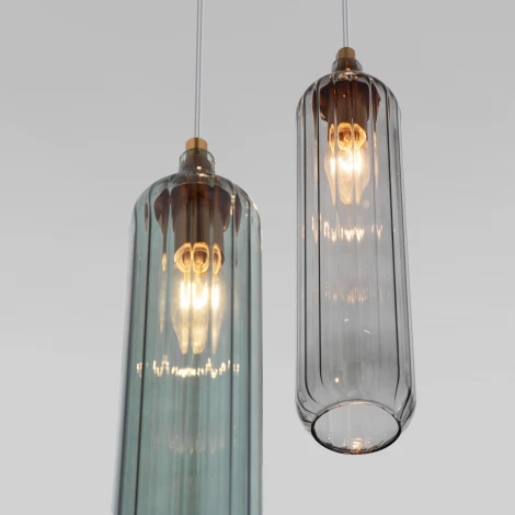 Светильник подвесной Eurosvet Siesta 50252/3 латунь (220V, управление смартфоном, голосовое управление, умный дом - Minimir Home, Алиса, Маруся, Салют, на тросе)