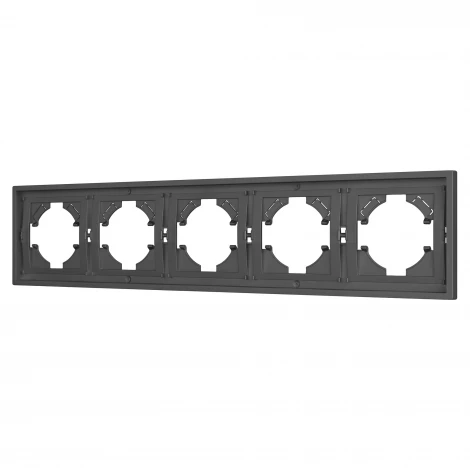 Рамка пластиковая FRM-TENDO-SFPL-5-GR (Arlight, Матовый графитовый) 054659