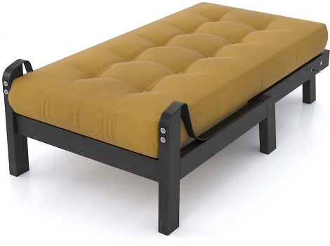 Кресло Arsko Локи венге желтая рогожка