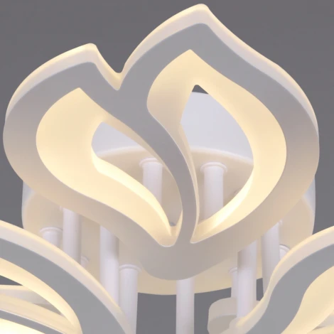 Потолочная люстра светодиодная на штанге с пультом Reluce 00150-0.3-3+3 WH