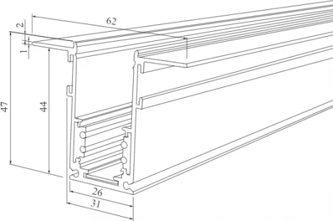Шинопровод Elektrostandard Slim Magnetic 85086/00 (48V)